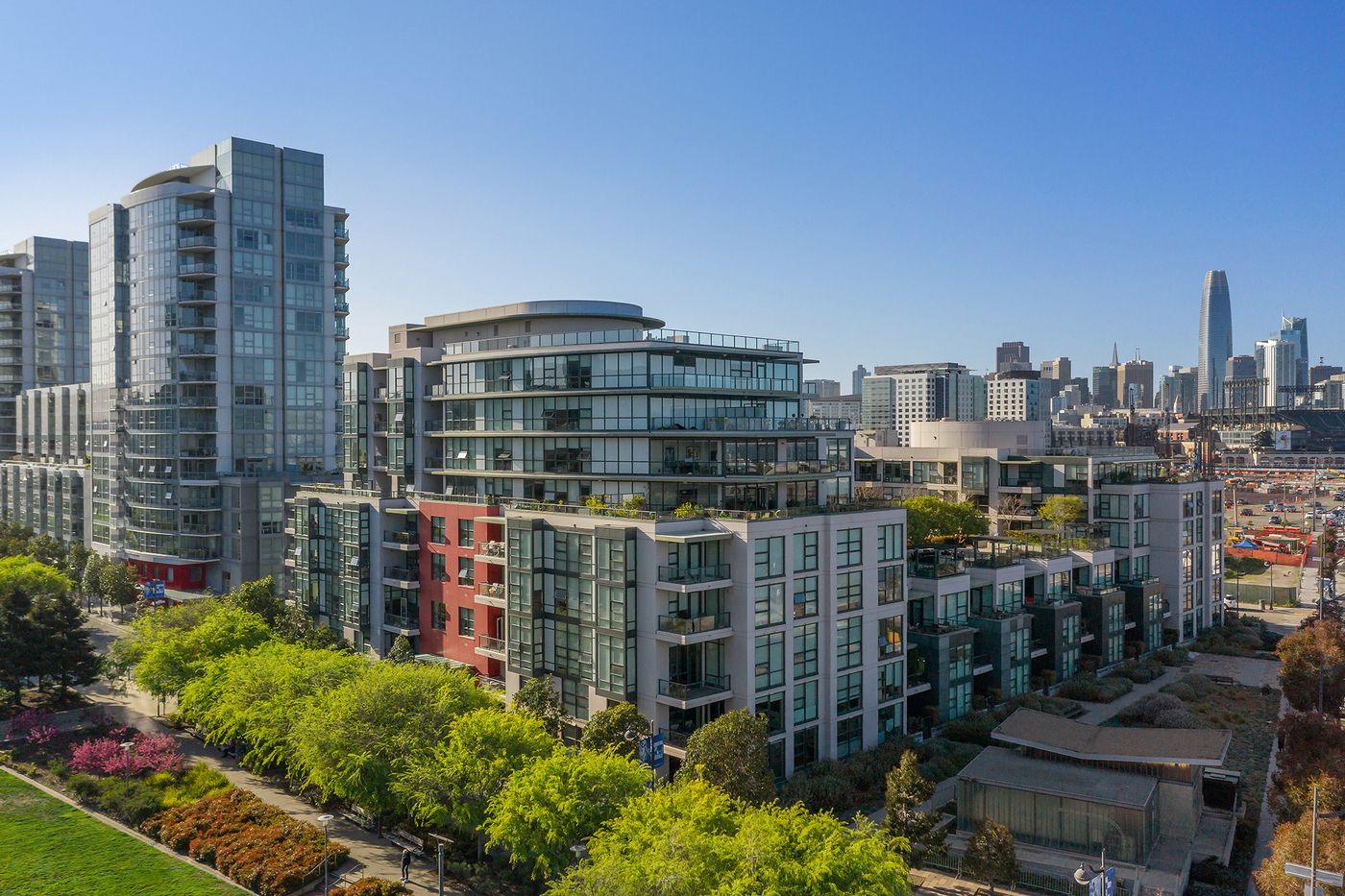 Radiance condominium complex on China Basin Street, San Francisco