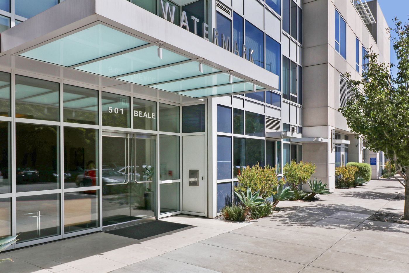 Watermark entrance at 501 Beale Street, San Francisco